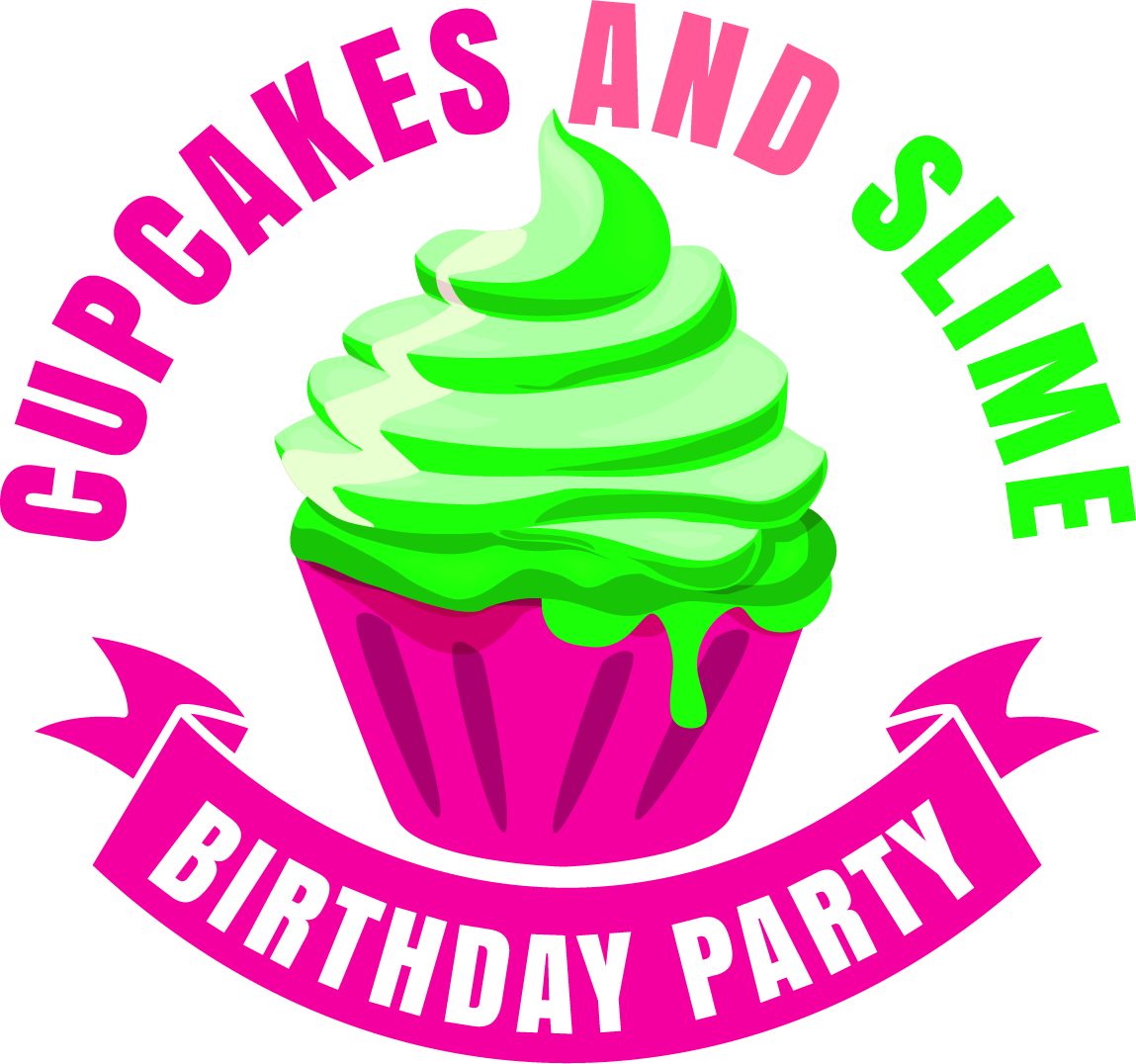 Cupcakes And Slime Birthday Party, Llc - Cupcake Clipart (1149x1076), Png Download