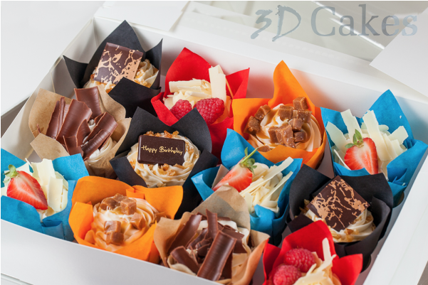 12 Luxury Cupcakes - Chocolate Clipart (600x600), Png Download