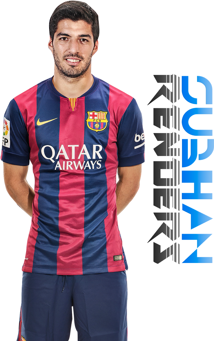 Luis Suarez Transparent Background , Png Download - Barcelona Team Png Clipart (689x1097), Png Download