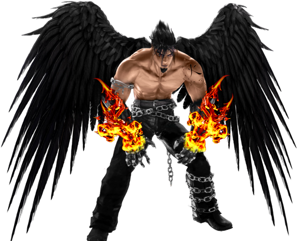 Dark Angel Clipart Anime - Tekken 5 Characters Jin - Png Download (640x480), Png Download