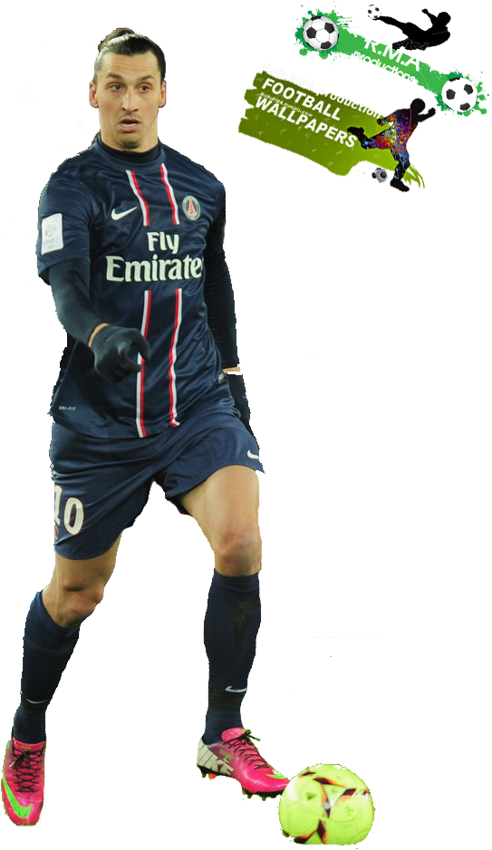 Zlatan Ibrahimovic Render - Paris Saint-germain F.c. Clipart (543x938), Png Download