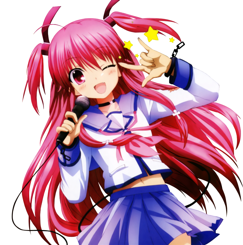 Picture - Yui Angel Beats Characters Clipart (1015x1024), Png Download
