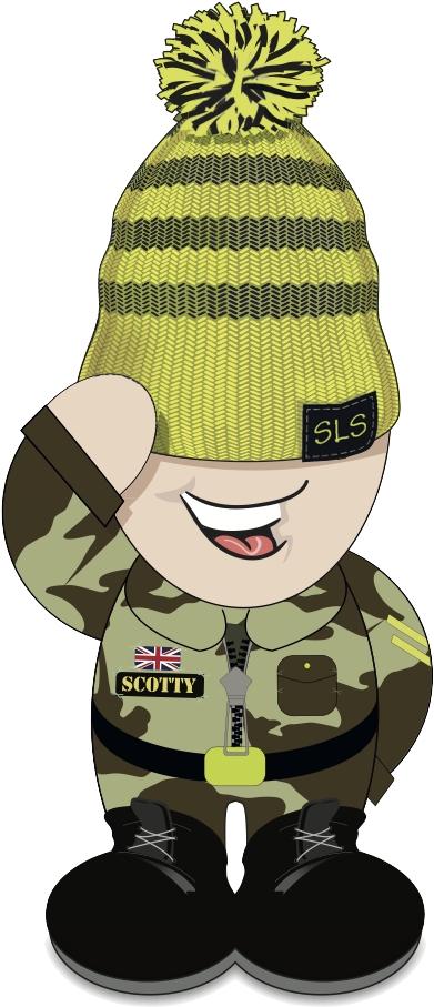 Scotty's Has His Bobble Hat Ready To Support Bereaved - Cartoon Clipart (437x934), Png Download