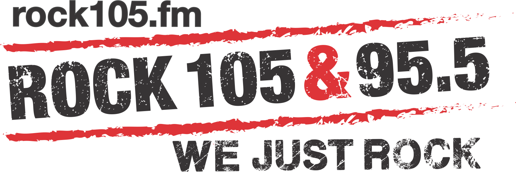 Rock 105 And 95.5 Clipart (1639x548), Png Download