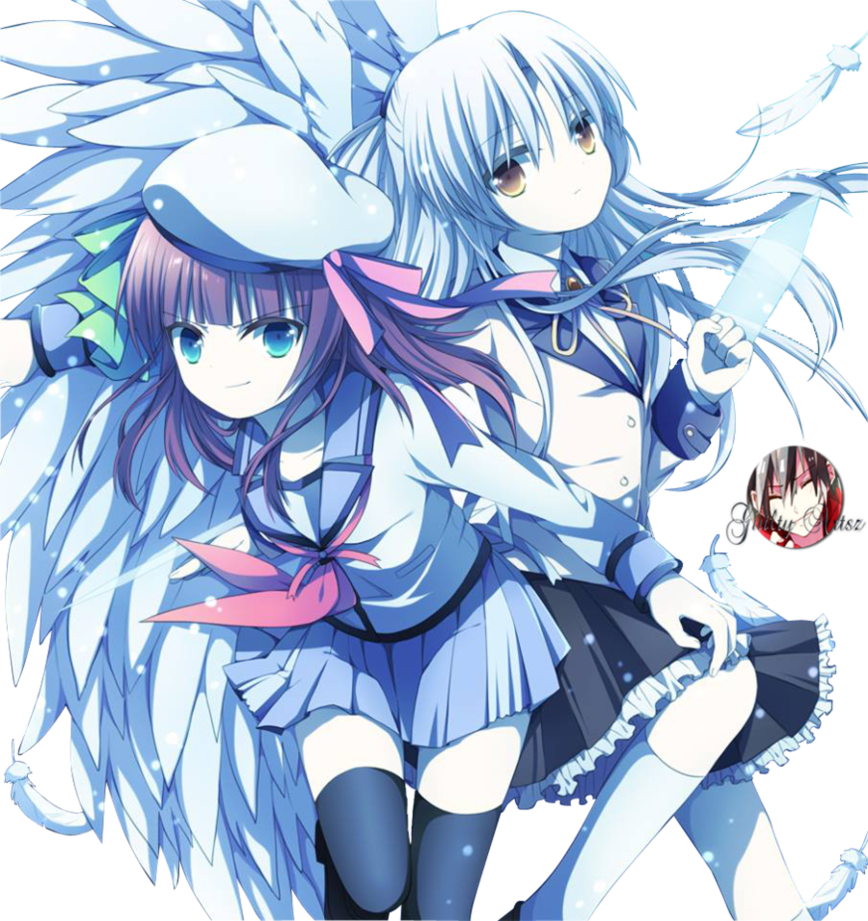 Explore More Art In The Anime Category - Kanade And Yurippe Clipart (868x921), Png Download