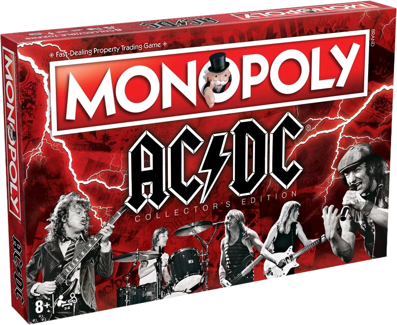 Monopoly - Ac/dc Edition - Monopoly Ac Dc Clipart (811x665), Png Download