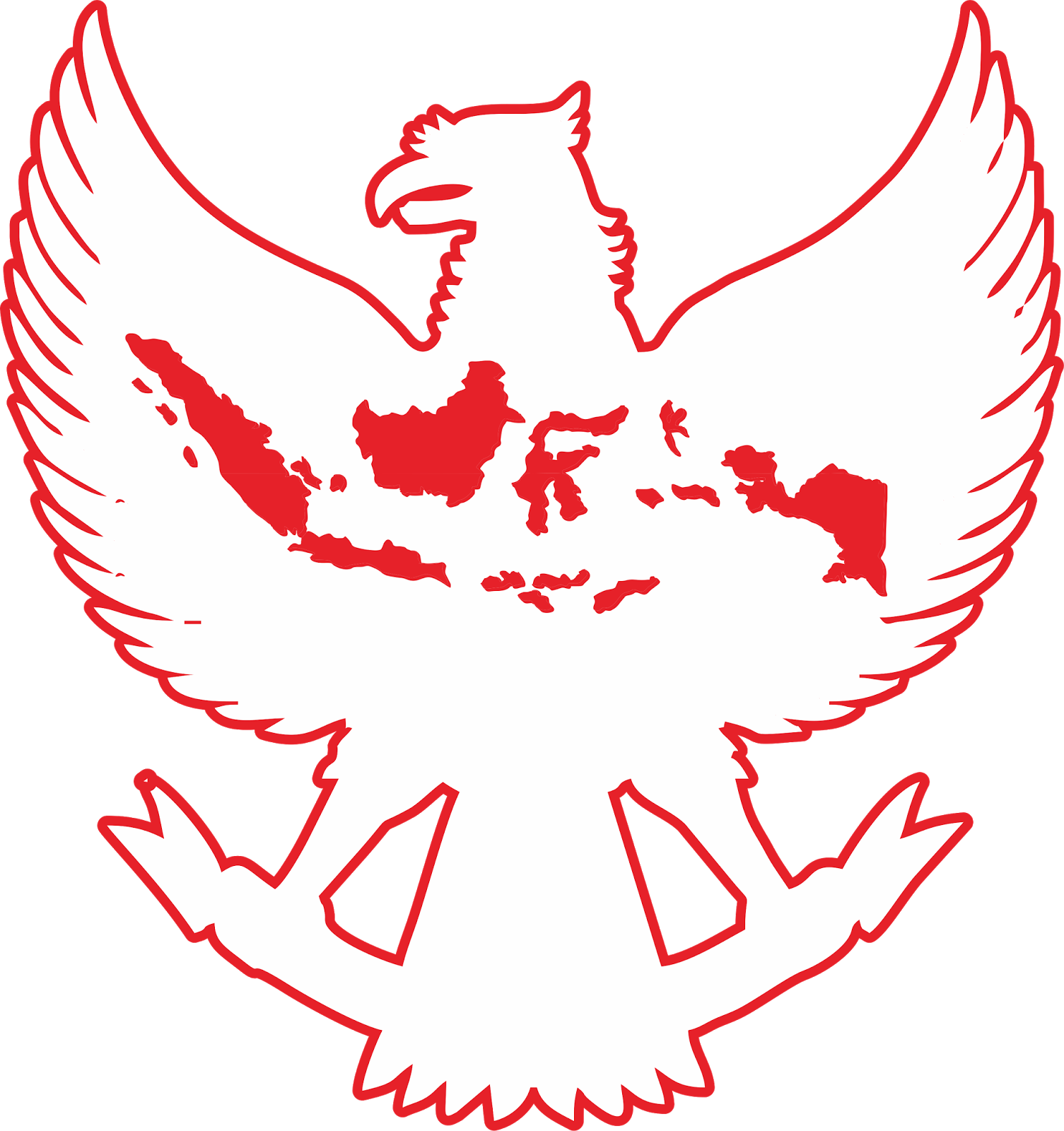 Indonesia Map Flat Design Clipart (1505x1600), Png Download