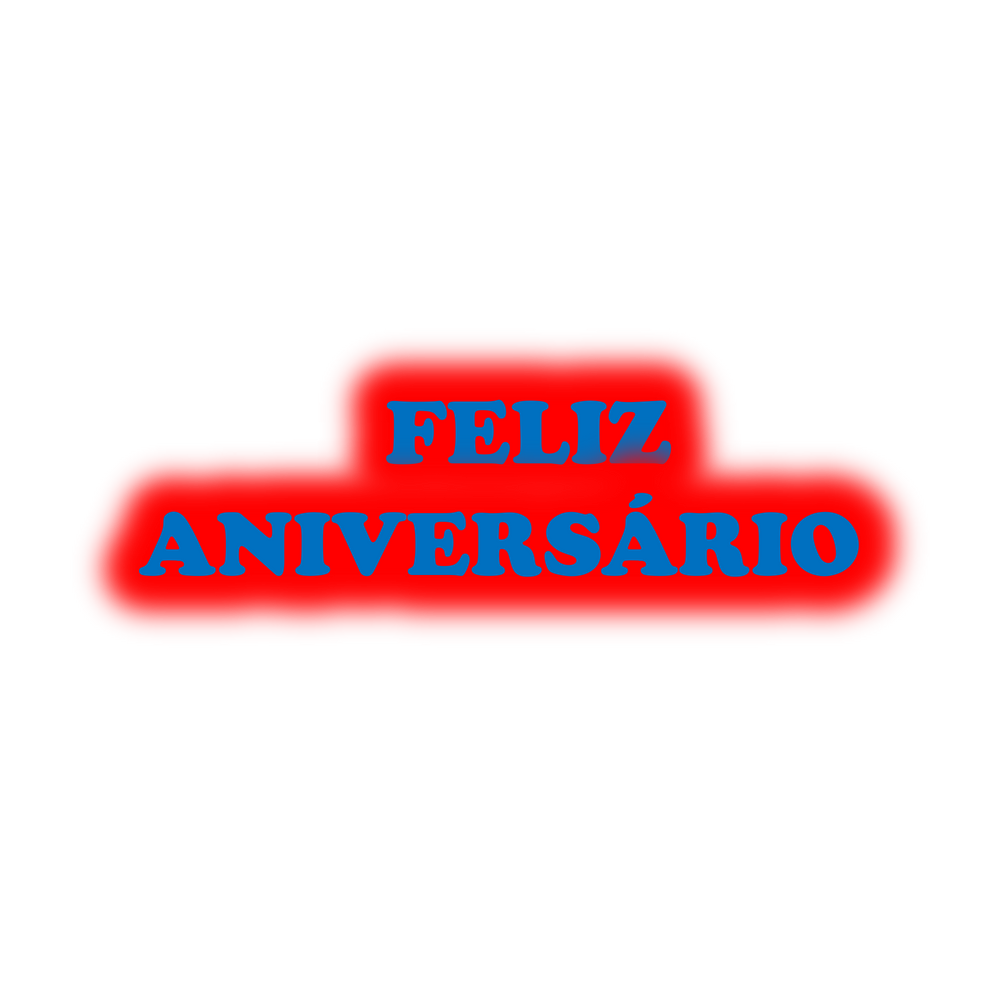 Faixa Feliz Aniversário Eva Vermelho C/ Azul - Electric Blue Clipart (1000x1000), Png Download