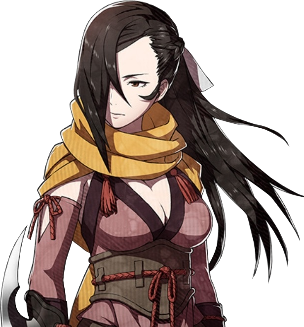 460kib, 616x663, Kagerou Portrait - Kagero Saizo Fire Emblem Clipart (616x663), Png Download