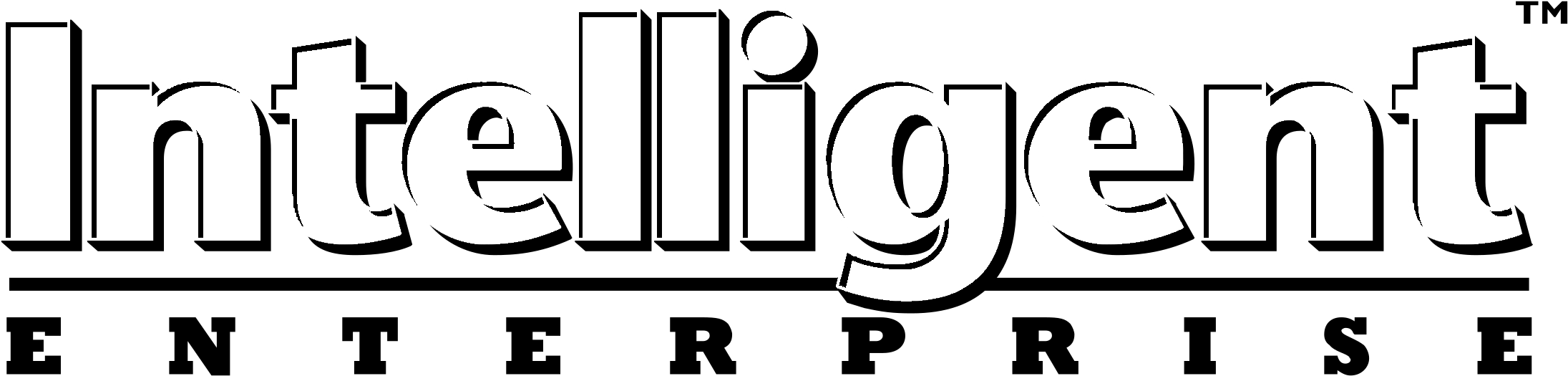 Intelligent Enterprise Logo Black And White - Calligraphy Clipart (2400x2400), Png Download