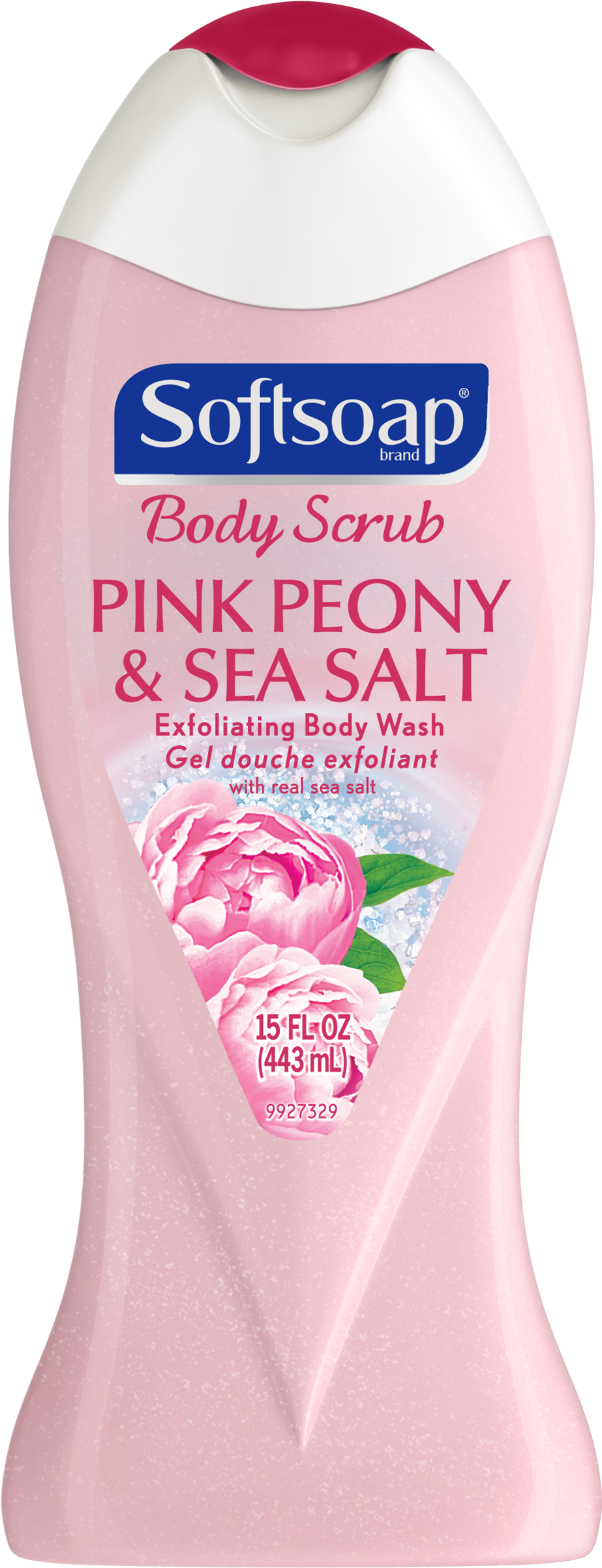 Softsoap Exfoliating Body Wash, Pink Peony & Sea Salt Clipart (2500x2500), Png Download