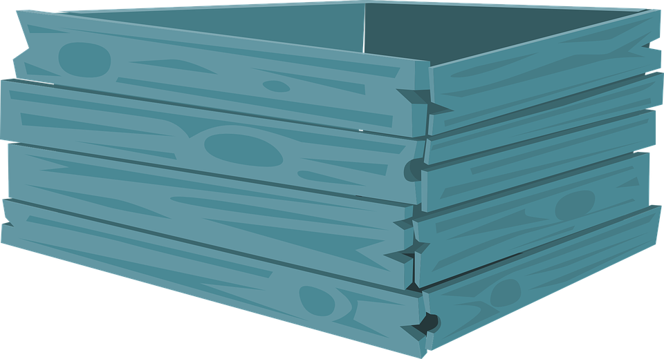 Trays Stack Blue Wood Wooden Pile Stacked Square - Box Of Blue Wood Png Clipart (960x520), Png Download