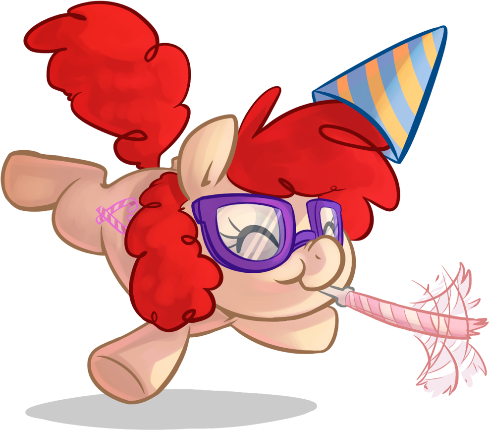 Php27, Birthday, Glasses, Hat, Party Hat, Safe, Twist - Cartoon Clipart (1000x876), Png Download