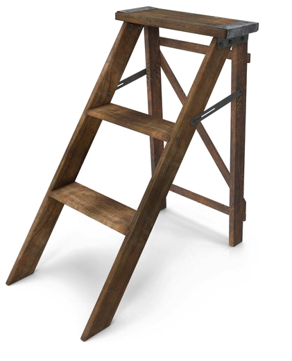 Wooden Ladder Png Download Image - Bar Stool Clipart (600x600), Png Download