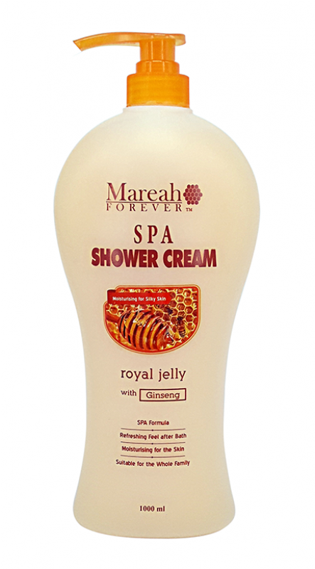 Mareah Forever Spa Shower Cream Royal Jelly With Ginseng - Plastic Bottle Clipart (800x800), Png Download