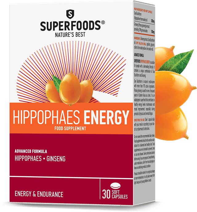 The Beneficial Qualities Of Hippophaes Energy - Superfoods Hippophaes Clipart (768x768), Png Download