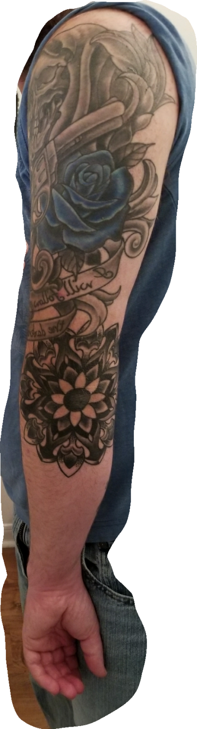 Rearlarge - Tattoo Clipart (406x1500), Png Download