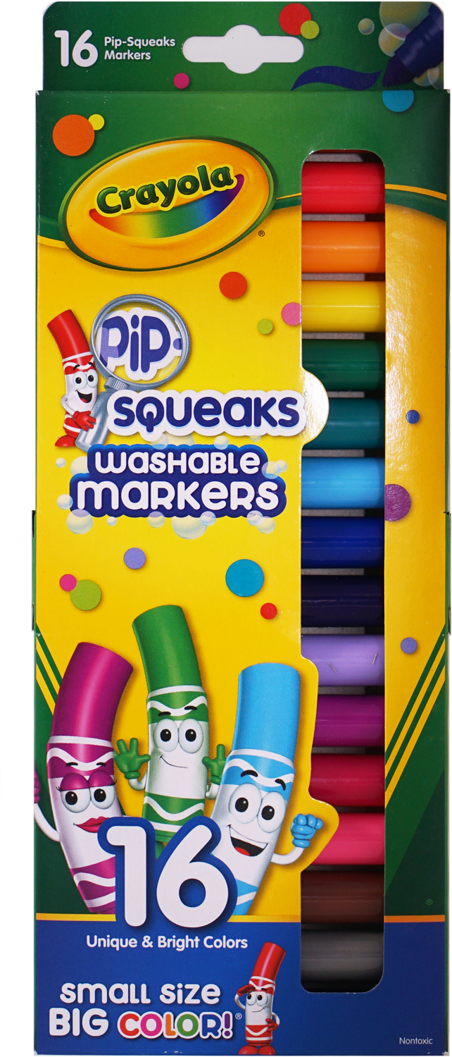 Crayola Pip-squeaks Washable Markers - Pip Squeak Markers Clipart (1600x1600), Png Download