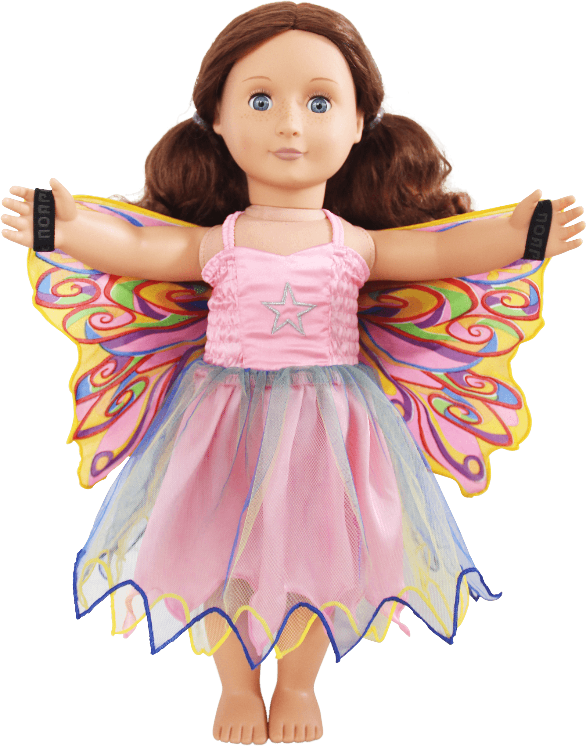 Fairy Rainbow Doll Dress - Barbie Clipart (2028x2582), Png Download