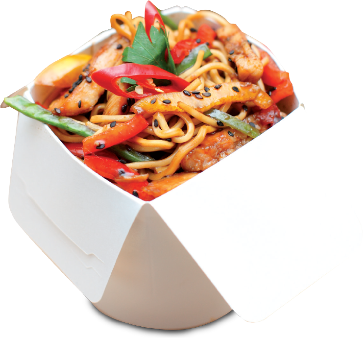 Chicken Teriyaki Noodles - Lo Mein Clipart (741x690), Png Download