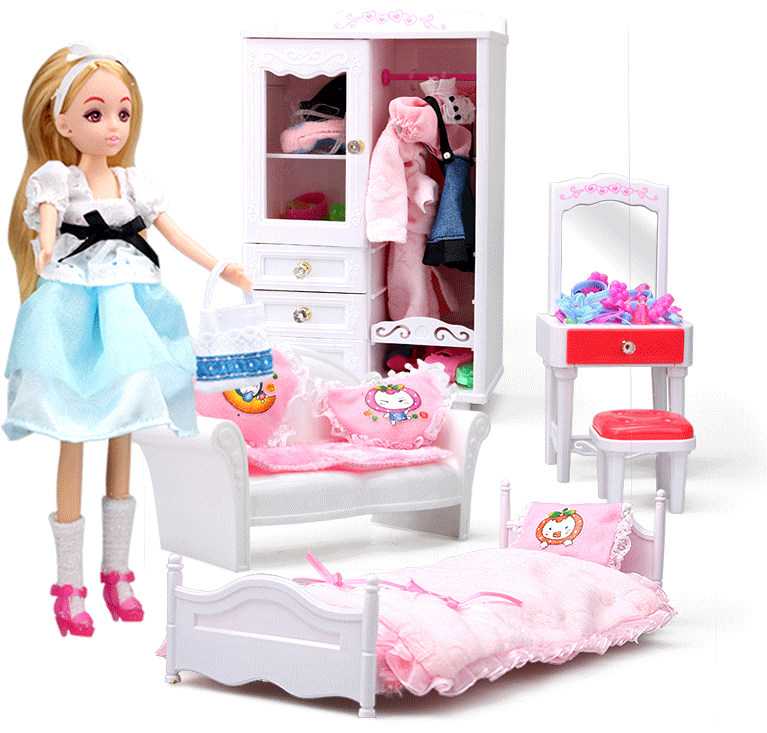 Le Jier Barbie Barbie Princess Set Gift Box Dream Room - Doll Clipart (800x800), Png Download