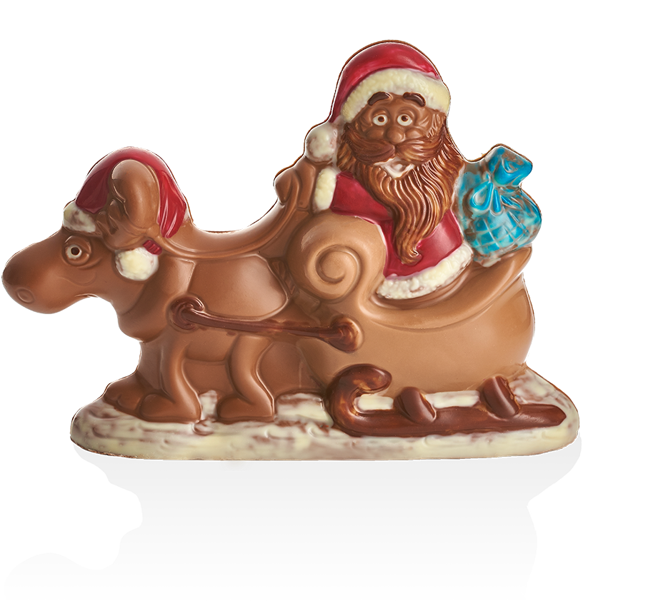 Santa On Sleigh - Santa Claus Clipart (1024x1024), Png Download