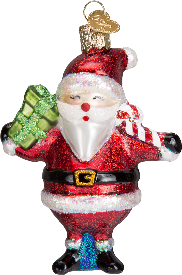 Old World Christmas » Santa / Snowman - Santa Claus Clipart (1200x1200), Png Download