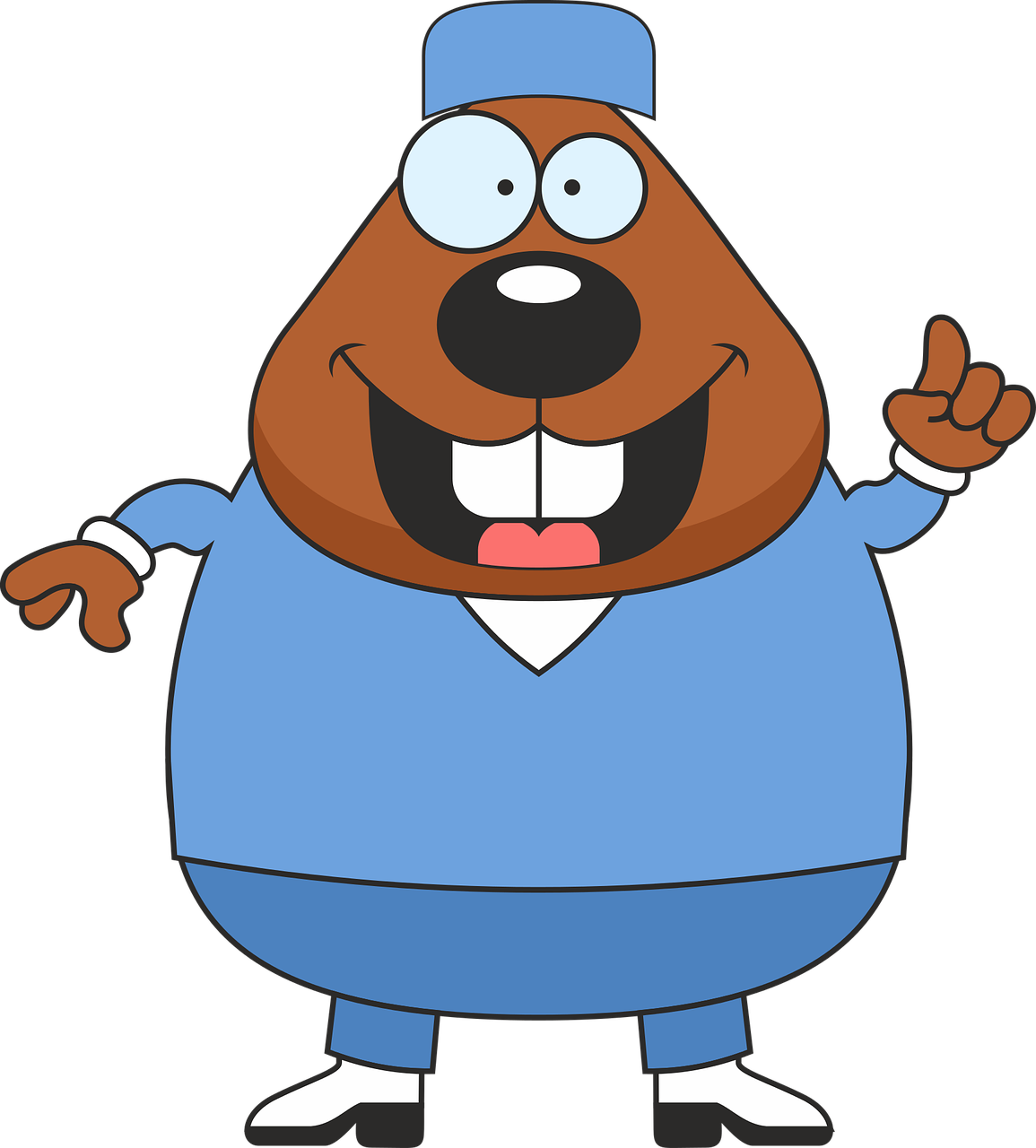 Beaver Doctor,beaver Assistant,beaver In Blue,free - Beaver Doctor Clipart (1155x1280), Png Download