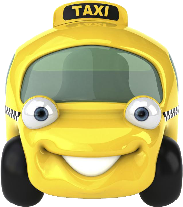 Yellow Cab In Mountain View - Taxi Clipart - Png Download (800x799), Png Download