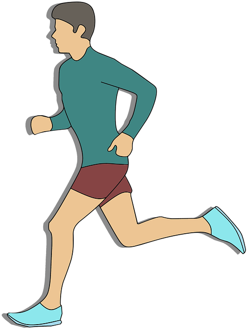 Sport Running Morning Helth Challenge Sportswear - Jogging Animation Png Clipart (720x720), Png Download