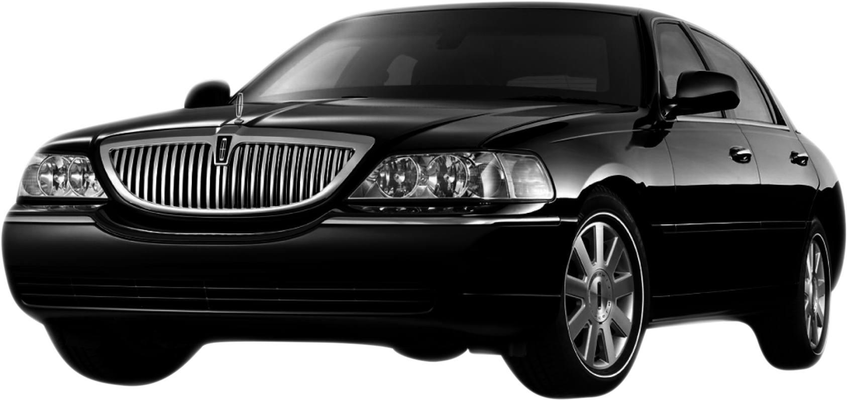 Yellow Green Cab - Lincoln Town Car Png Clipart (1724x836), Png Download