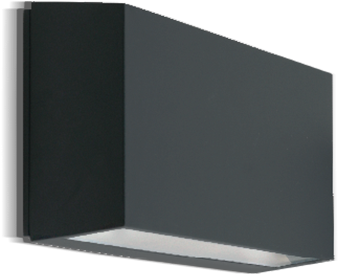 Up And Down Light Aluminum Led Outdoor Wall Light Wl577 - Outdoor Wall Dark Sky Led Bronze Up Down Wall Light Clipart (940x400), Png Download