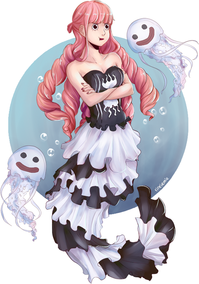Holy Heck - One Piece Fanfiction Mermaid Ace Clipart (750x1000), Png Download