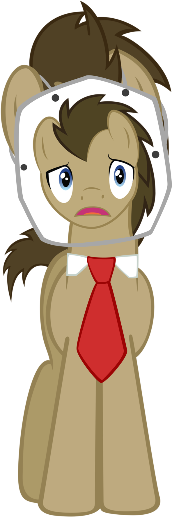 Wolfsman2, Disguise, Doctor Whooves, Paper-thin Disguise, - Cartoon Clipart (900x1941), Png Download