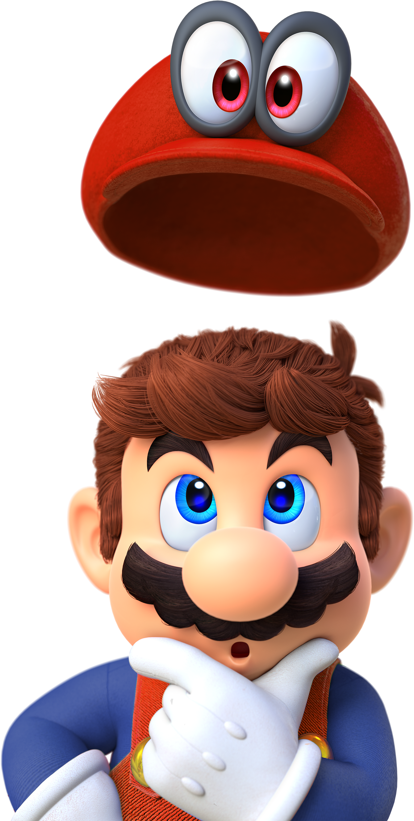 Super Mario Oddysey Classic Costume Mario And Luigi, - Super Mario Odyssey Mario Png Clipart (2000x2685), Png Download