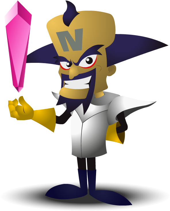 Who's Got The Best Mustache In Gaming What's Your Tag - Dr Neo Cortex Crash Png Clipart (600x750), Png Download