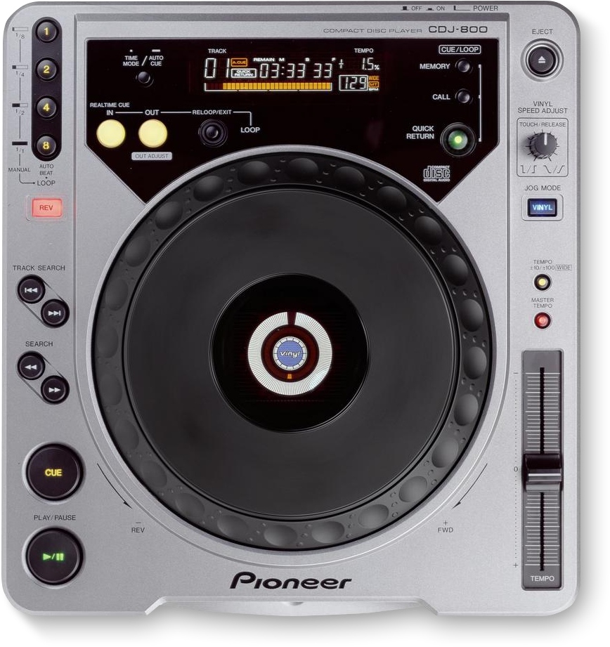 Digital Cd Deck - Pioneer Cdj 800 Clipart (960x976), Png Download