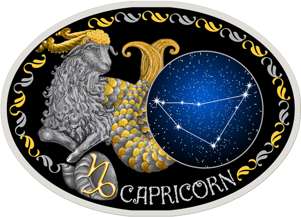 Macedonia 2014 10 Denars Capricorn Signs Of The Zodiac - Circle Clipart ...