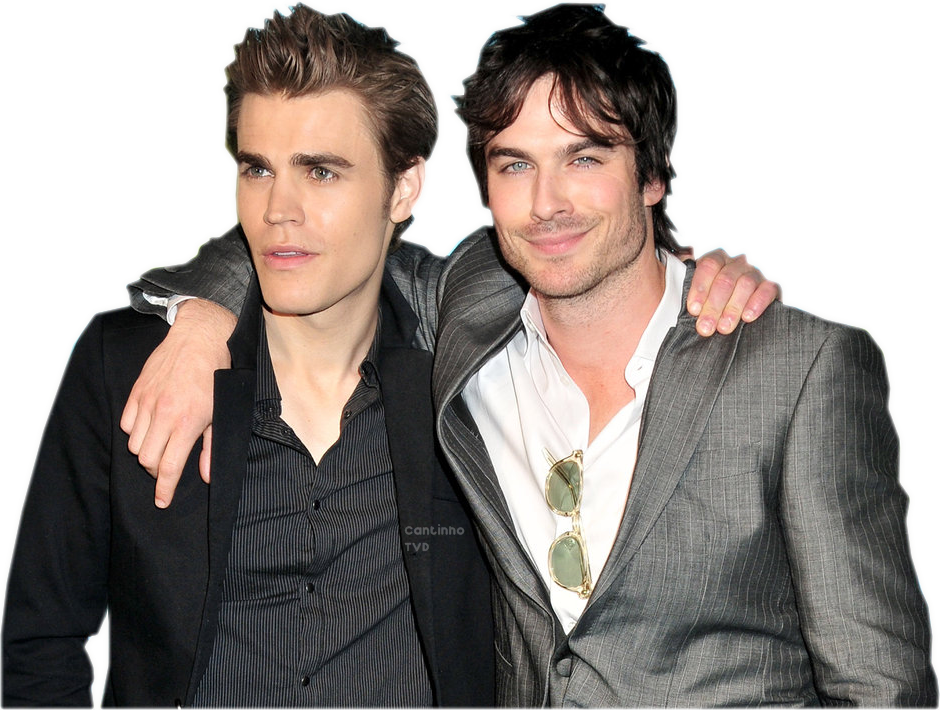 The Vampire Diaries Png - Ian Somerhalder And Paul Wesley Clipart (940x710), Png Download