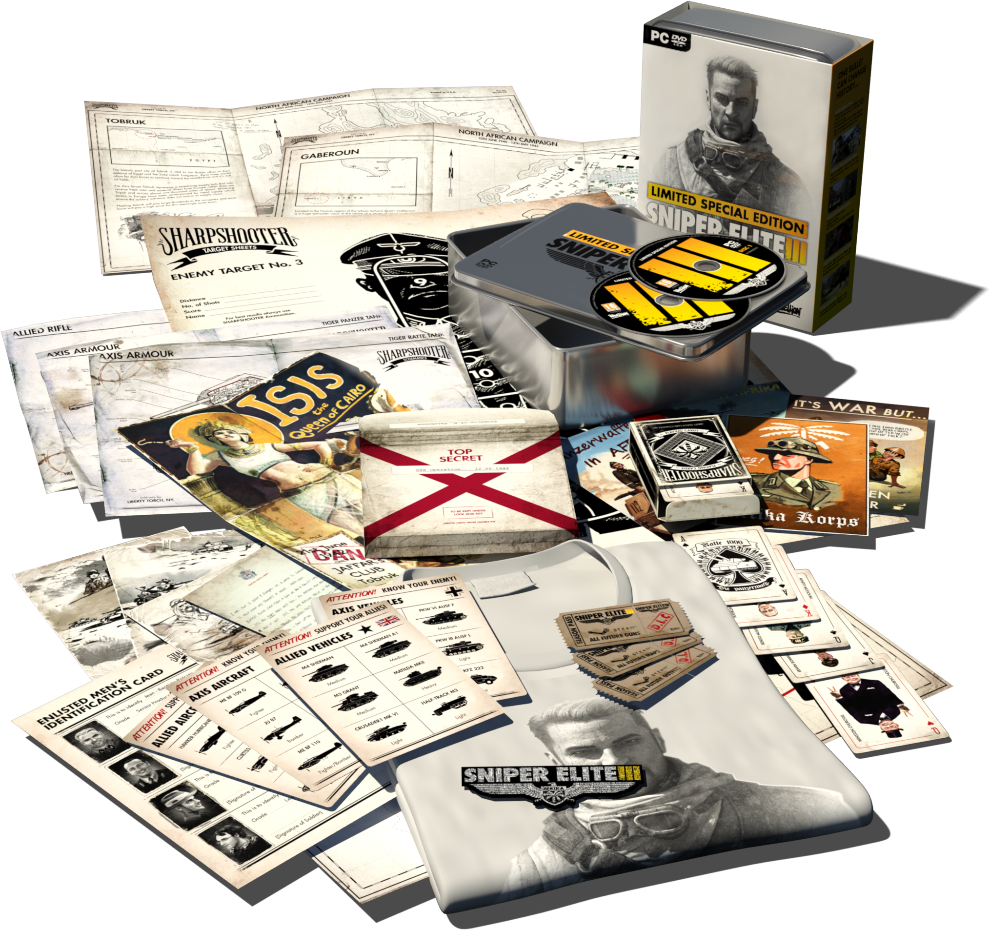 1403178343 Se3 Special Edition Final - Sniper Elite 3 Special Edition Clipart (2029x1906), Png Download
