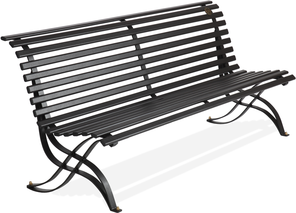 Outdoor Seat And Back In Oval Tube - Bench Clipart (1250x700), Png Download