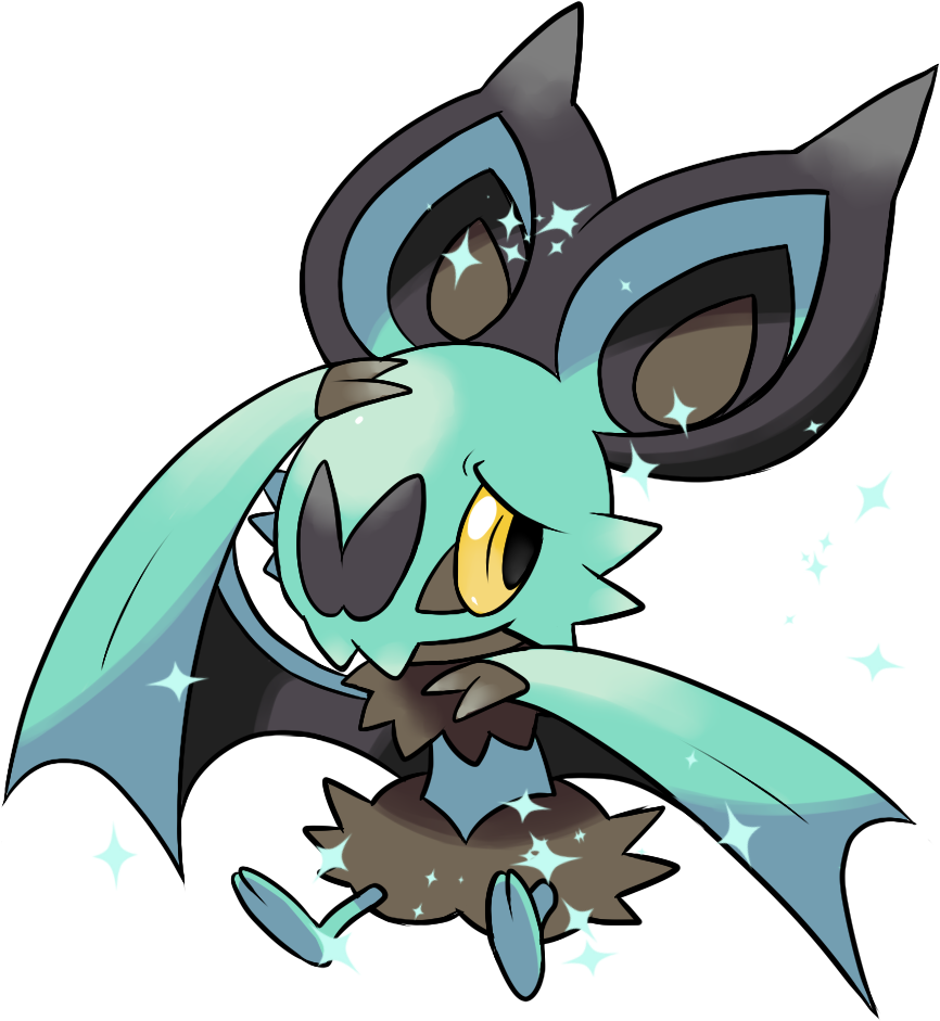 “drew My Shiny Noibat, Tizzy - Shiny Noibat Clipart (935x1000), Png Download