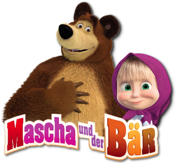 Masha I Medved Image - Masha And The Bear Clipart (1000x562), Png Download