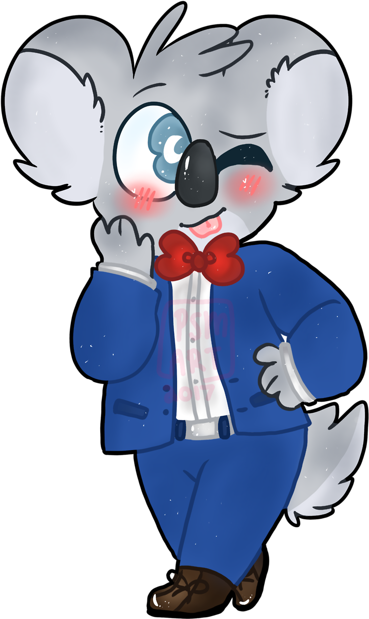 “ Hi My Name Is Bingo And I Love This Fucking Koala - Cartoon Clipart (744x1246), Png Download