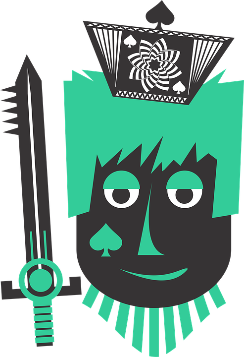 Jack, Swords, Suit, Crown, Letters, Deck - Baralho Png Fundo Transparente Clipart (493x720), Png Download