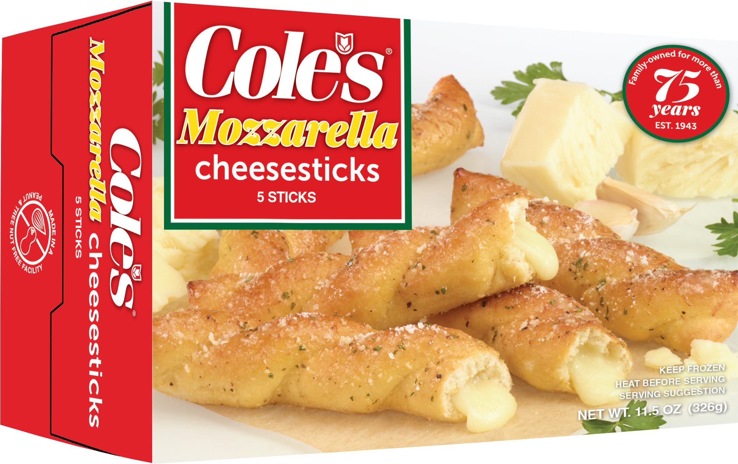 Coles Cheesesticks Mozzarella Filled Garlic Bread Sticks, Clipart (2868x1614), Png Download