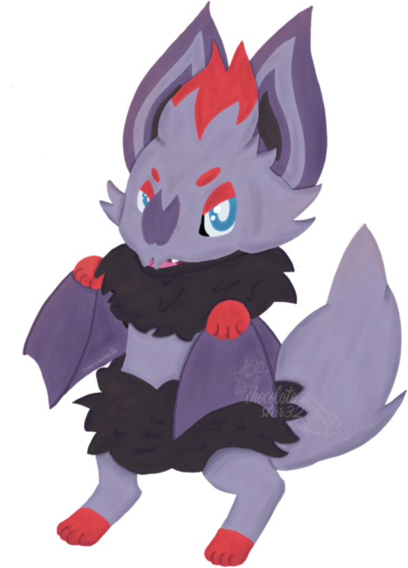 When You Mix A Sneaky Zorua With A Noisy Noibat You - Illustration Clipart (1280x853), Png Download