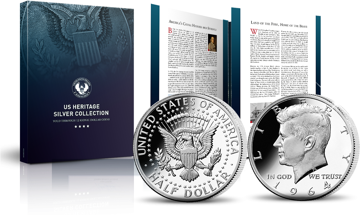 Jfk With Us Dollar Presentation Case - Usa Ezüst 1 Dolláros Clipart (1292x748), Png Download