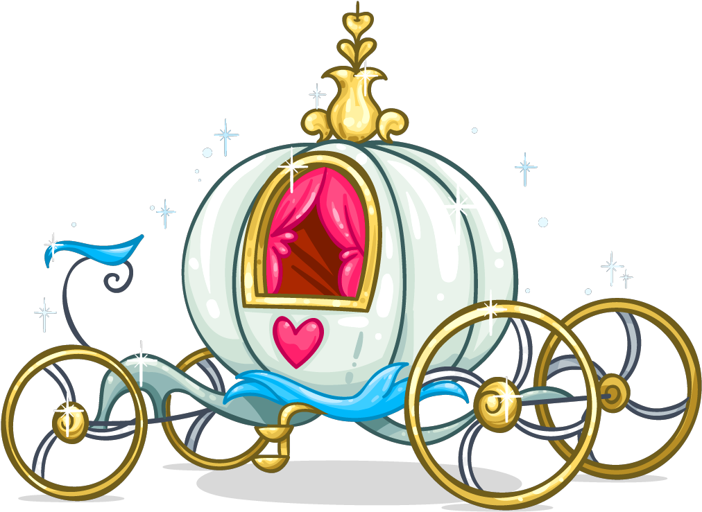 #ftestickers #disney #cinderella #cinderellacoach #stagecoach - Disney Cinderella Pumpkin Carriage Clipart (1024x1024), Png Download