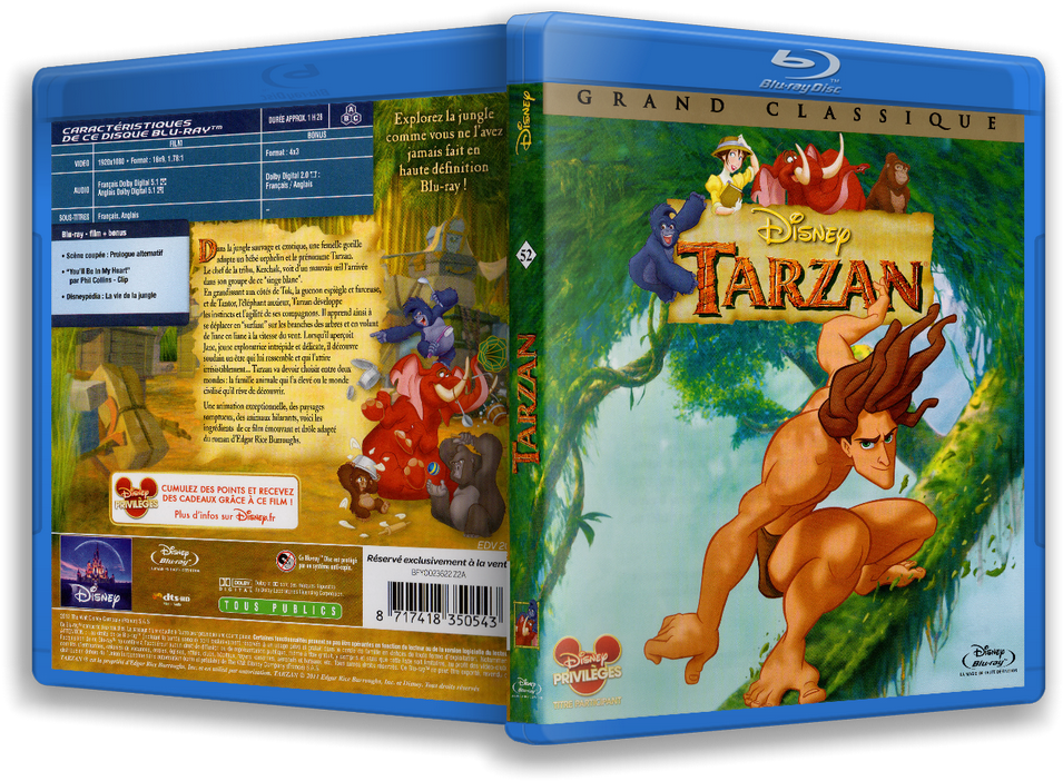 Tarzan Disney , Png Download - Tarzan Blu Ray Clipart (955x702), Png Download